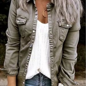 Green Medium snap button jacket